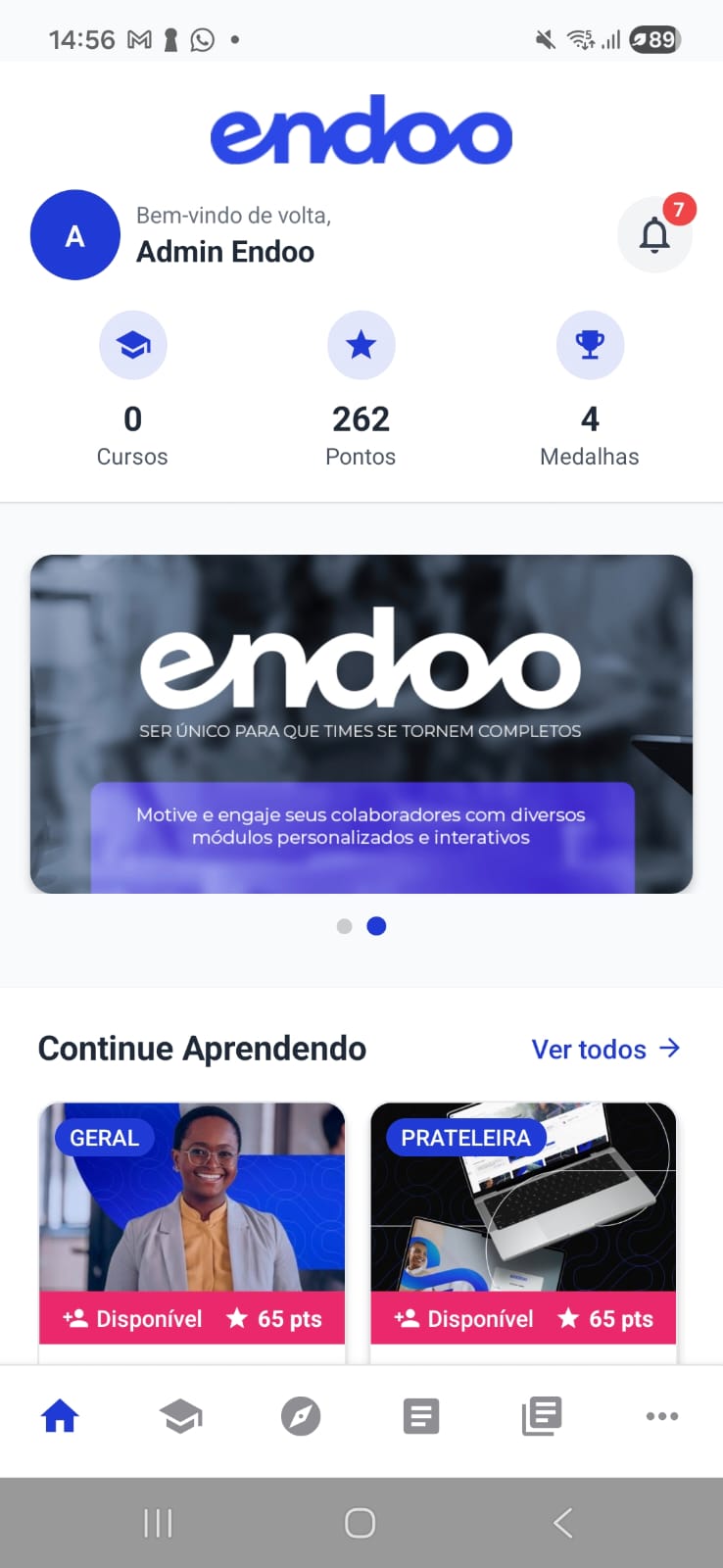 Endoo no celular: treinamento e comunicação no mesmo app, disponível para iOS e Android
